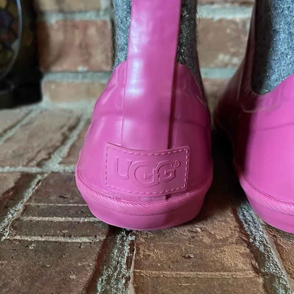 UGG Kex Sparkle Rain Boots Pink Glitter